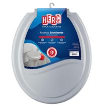 Tampa de Vaso Sanitario Cinza Assento Oval - Herc