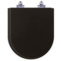 Tampa De Vaso Sanitario Com Amortecedor Carrara Ebano Preto Para Bacia Deca Tampa De Vaso Sanitario Com Amortecedor Carrara Ebano Preto Para Bacia Deca