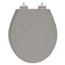 Tampa de Vaso Sanitário com Amortecedor Ravena Cinza Vip (Cinza Escuro) para bacia Deca Tampa de Vaso Sanitário com Amortecedor Ravena Cinza Vip (Cinza Escuro) para bacia Deca