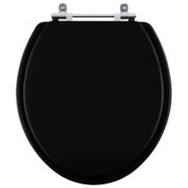 Tampa de Vaso Sanitário Contemporary Preto para louça Hervy