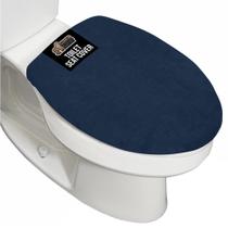 Tampa de vaso sanitário e tampa de assento GORILLA GRIP Thick Memory Foam azul marinho
