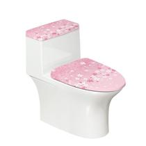 Tampa de vaso sanitário e tampas de tanque Pwoqzuy Cherry Blossom Pink, 2 peças Tampa de vaso sanitário e tampas de tanque Pwoqzuy Cherry Blossom Pink, 2 peças