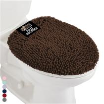 Tampa de vaso sanitário GORILLA GRIP Soft Chenille Brown 50x47cm