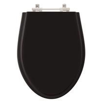 Tampa De Vaso Sanitário Laqueado Absolute Preto Ideal Stand