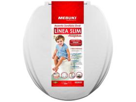 Tampa De Vaso Sanitário Mebuki Almofadado Universal Oval Branco Tampa De Vaso Sanitário Mebuki Almofadado Universal Oval Branco