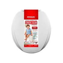 Tampa De Vaso Sanitário Mebuki Almofadado Universal Oval Branco