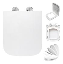 Tampa de Vaso Sanitário Misti Para Bacia Icasa Fecha Suave E Click Soft Close Com Amortecedor 1.6gpf 6.0lpf