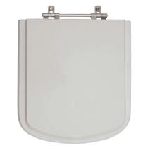 Tampa de Vaso Sanitário Poliéster Bali Cinza Platina Para Louça Incepa Laufen