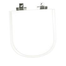 Tampa de vaso vogue com fechamento suave soft class poliester branco