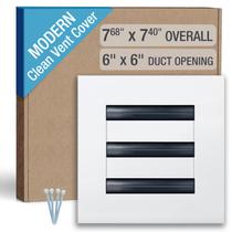 Tampa de ventilação AC FA-STAR Clean Modern 15 x 15 cm de alumínio branco