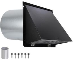 Tampa de ventilação de parede JYINCPED de 10 polegadas com tela e amortecedor Tampa de ventilação de parede JYINCPED de 10 polegadas com tela e amortecedor