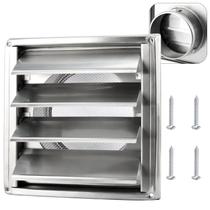 Tampa de ventilação do secador Cenipar 15 cm em aço inoxidável com malha de metal Tampa de ventilação do secador Cenipar 15 cm em aço inoxidável com malha de metal