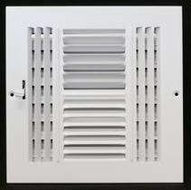 Tampa de ventilação e difusor HVAC Premium 30x30cm. Fornecimento de ar de 4 vias