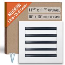 Tampa de ventilação FA-STAR Clean Modern 25x25cm branca toda em alumínio