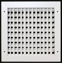 Tampa de ventilação HVAC do difusor de suprimento de ar 10x10cm branca Tampa de ventilação HVAC do difusor de suprimento de ar 10x10cm branca