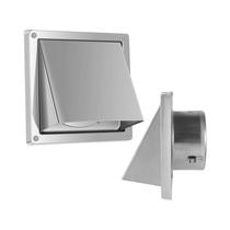 Tampa De Ventilação Para Secadora Em Aço Inoxidável De 4 Polegadas, À Prova d'Água, Com 4 Arruelas Tampa De Ventilação Para Secadora Em Aço Inoxidável De 4 Polegadas, À Prova d'Água, Com 4 Arruelas