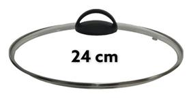 Tampa De Vidro Avulso 24 Cm Panela Frigideira Caçarola