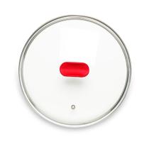 Tampa de Vidro Ichef Polishop - Shark Series - 28Cm - Vermelha Tampa de Vidro Ichef Polishop - Shark Series - 28Cm - Vermelha