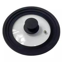 Tampa de Vidro Panela Silicone Frigideira Multiuso 3 em 1