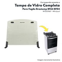 Tampa De Vidro Para Fogão Brastemp Ative Bfs4 - W10501867