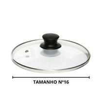 Tampa de vidro para panela com pomel puxador UNIDADE tamanho 16 18 20 22 24 26 28 30