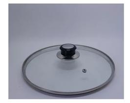 Tampa De Vidro Para Panelas Nº 28 Com Respiro E Puxador