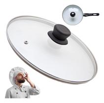 Tampa de Vidro Temperado Avulsa 24Cm Bule Frigideira Caçarola Premium Para Tampar os Alimentos - RL Tampa de Vidro Temperado Avulsa 24Cm Bule Frigideira Caçarola Premium Para Tampar os Alimentos - RL