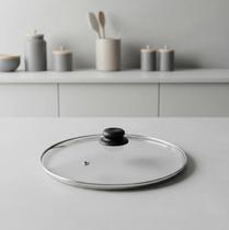 Tampa de vidro temperado avulsa para panela caçarola fervedor frigideira 16 cm