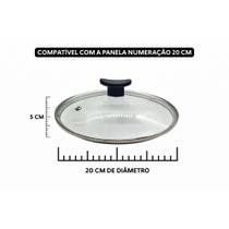 Tampa De Vidro Temperado Avulso para Panelas e Frigideiras 16 a 32 Cm