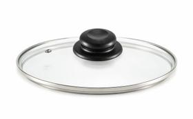 Tampa de Vidro Temperado N.º12 14 16 18 20 22 24 26 28 30 32cm Panela Frigideira Universal Inox