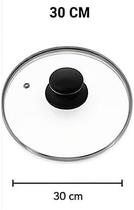 Tampa de Vidro Temperado para Panela Frigideira Universal 12 14 16 18 20 22 24 26 28 30 32cm Inox - Tampa de Vidro Temperado para Panela Frigideira Universal 12 14 16 18 20 22 24 26 28 30 32cm Inox -
