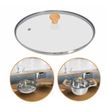 Tampa De Vidro Temperado Para Panelas e Frigideiras 20cm Avulsa