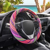 Tampa de volante BDK Colorful Woven Boho Bohemian Hippie