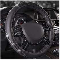 Tampa de volante CAR PASS Bling Diamond Leather Silver Tampa de volante CAR PASS Bling Diamond Leather Silver