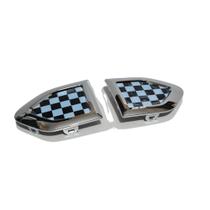 Tampa Decorativa Lateral Mini Cooper F60 Xadrez Preto e branco Tampa Decorativa Lateral Mini Cooper F60 Xadrez Preto e branco