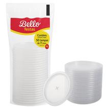 Tampa Descartável 71mm Para Copos de 180ml e 200ml 50 Un. Tampa Descartável 71mm Para Copos de 180ml e 200ml 50 Un.