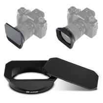 Tampa do capô da lente+tampa do para-sol da lente para Fujifilm XF 16-50mm