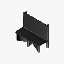 Tampa Do Montante Para Janela de Alumínio LG08 NYL401 TMM47 - Kit 8pçs Tampa Do Montante Para Janela de Alumínio LG08 NYL401 TMM47 - Kit 8pçs