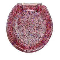Tampa do vaso convencional glitter rosa