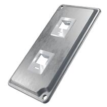 Tampa em Alumínio para Módulos TP+2 MCRJ sem Pintura KIT 1' - E011022603 - WETZEL