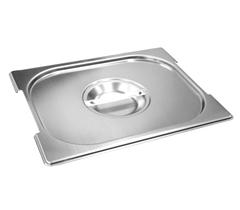 Tampa Em INOX 1/2 Com Recorte Para Cubas Gastronômica Inox GN 1/2 Com ALÇA Original ZAHAV