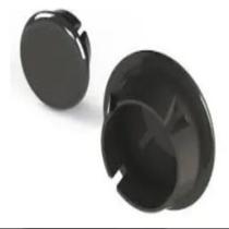 Tampa furo 3/8 nylon nyl-042 preto - kit 50 pcs