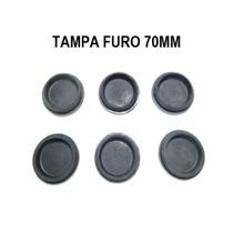 Tampa Furo Redondo De Borracha De 70 Mm Kit Com 4 Unidades