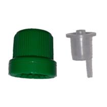 Tampa Lacre Verde De 18mm Com Gotejador kit 100 unidades