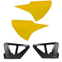 Tampa Lateral Com Complemento Titan150 Amarelo 2004 A 2008