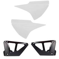 Tampa Lateral Com Complemento Titan150 Branco 2004 A 2008