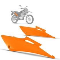 Tampa Lateral Compatível Com Moto Bros 150 2009 a 2014 Cromo Forte