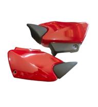 Tampa lateral honda cg125 titan 2002/03 vermelha s/faixa