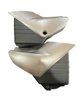 Tampa lateral yamaha ybr125 2004/08 prata s/faixa Tampa lateral yamaha ybr125 2004/08 prata s/faixa