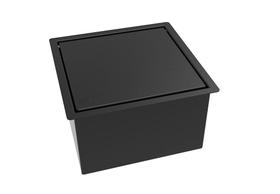 Tampa Lixeira Preta Para Bancada - Abertura Por Click Tampa Lixeira Preta Para Bancada - Abertura Por Click